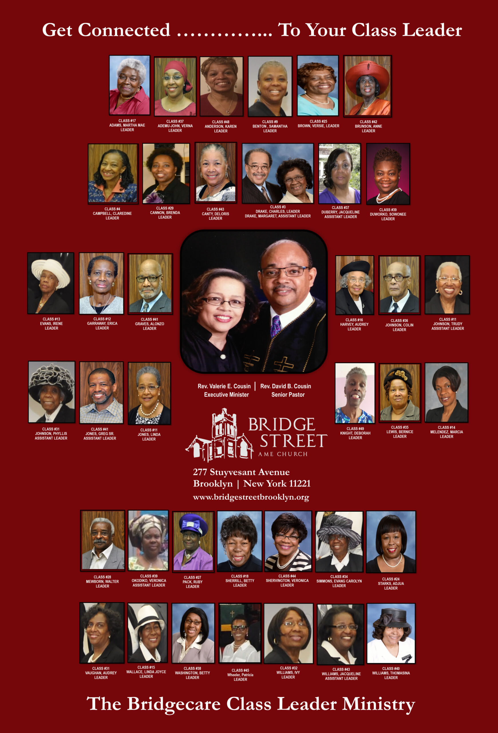 Class Leader Poster Collage - Burgundy Background - October 2021